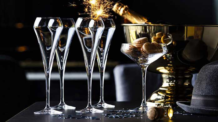 Chef & Sommelier: Bubbles Ready For your next dinner party, serve your champagne, gin, wine and water in luxury, French-made glassware from Chef&Sommelier.