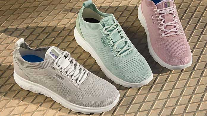 Geox Essentials: Women's Collection Choose comfort for your feet without compromising on style. Geox’s footwear is designed with breathable technology to empower you to move ahead with natural energy.