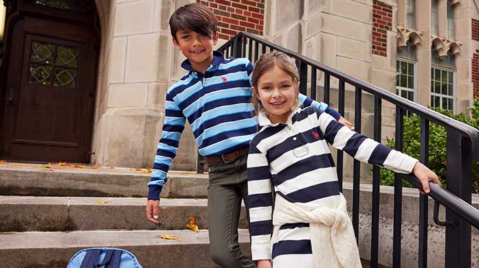 U.S. POLO ASSN. Kidswear Little ones will love the cool, sporty feel of U.S. Polo Assn. Shop the brand's summer collection today, with sweat shorts, cotton T-shirts, hoodies and more, designed for kids of all ages. Polo shirts from £15.