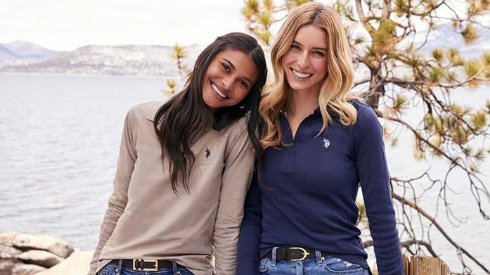 U.S. POLO ASSN. Womenswear For a summer spent in the sunshine, shop sleeveless polos, cotton shirts, polo dresses and chino shorts from casual clothing label, U.S. Polo Assn. Tops from £22.