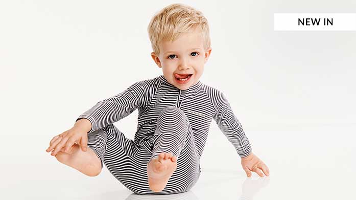 New! Bonds Baby Soft fabrics and playful prints are what make Bonds so special. This curated edit of baby clothes features a range of our Bonds favourites, including animal print babygrows, floral print leggings and stripy vests.