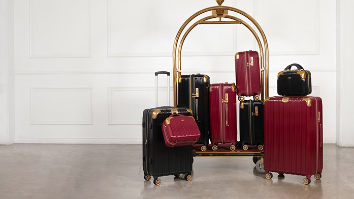 Luxe Lugagge For Your Next Trip Get bumped up to first-class with our luxurious luggage. Expect 360-degree, smooth-spinning suitcase sets and suitcases with coded zip locks, hard shell covers and more features.