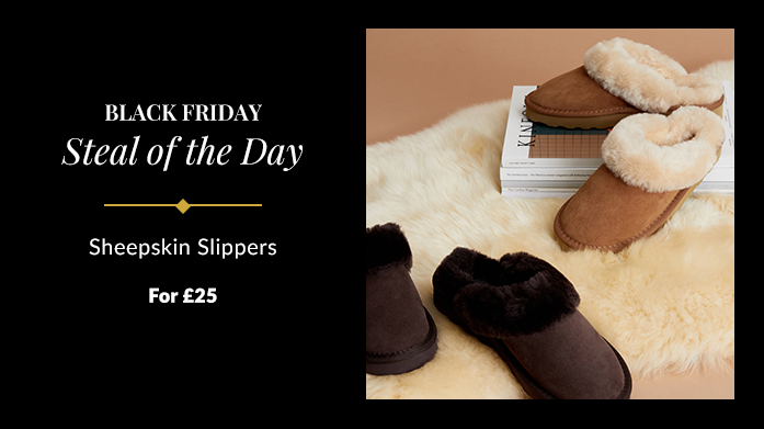 Black Friday Steal: Sheepskin Slippers for £25