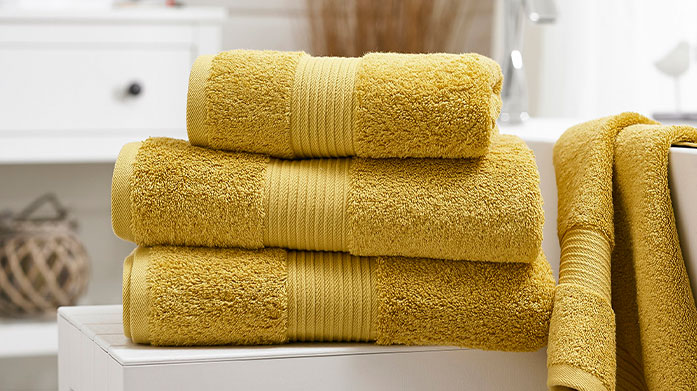 Bright Bathroom Towels Brighten up your bathroom with our colourful towels in soft premium cotton.