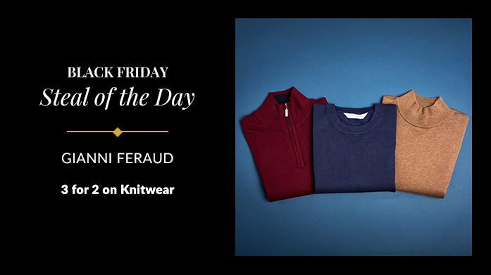 Black Friday Steal: 3 For 2 Gianni Feraud Knitwear