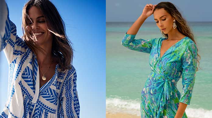 Best Of Branded Beachwear  For your next sunny escape, choose bikinis, swimsuits, cover-ups and summer dresses from Heidi Klein, Pranella and Poupette St Barth.