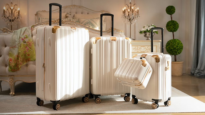 Travel In Style: Suitcases Now’s the perfect time to dust down your old luggage and invest in a timeless suitcase set. My Valice and Polina offer 360-degree, smooth-spinning suitcases with coded zip locks and multiple innovative features.