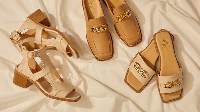 Sizzling Spring Women's Footwear For all your spring shenanigans, choose heeled sandals, courts and wedges from Hobbs London, Clarks and more.