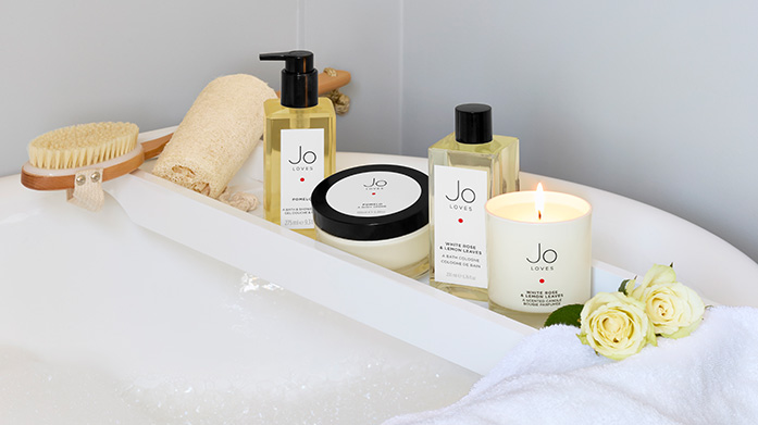 Jo Loves By Jo Welcome to our edit from London fragrance label, Jo Loves. Ideal for gifting, we're offering up to 40% off scented candles, body creams and perfumes.